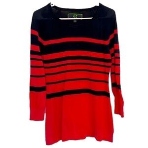 C. Wonder Pink and Navy Sweater - small